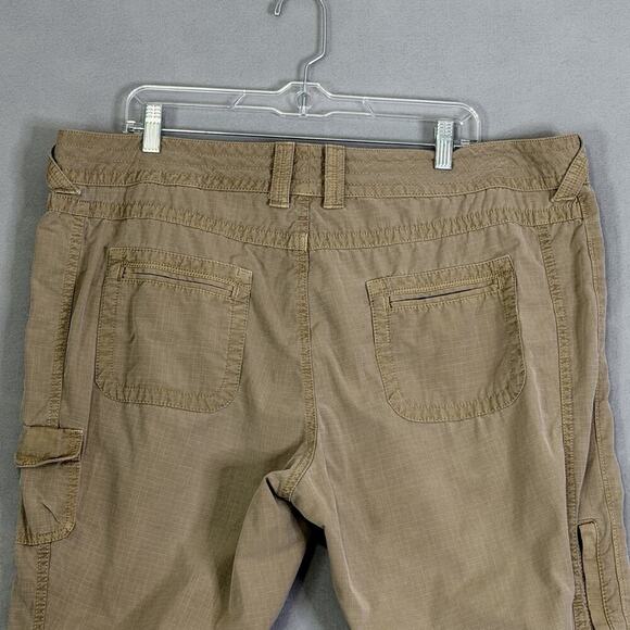 Eddie Bauer Pants Women Size 20 Rip Stop Cargo Hiking Outdoor Granola Quality - Picture 9 of 13